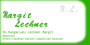 margit lechner business card